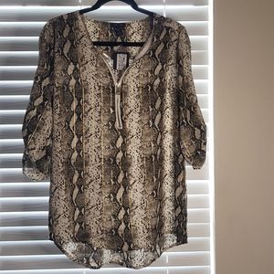 Snake print blouse